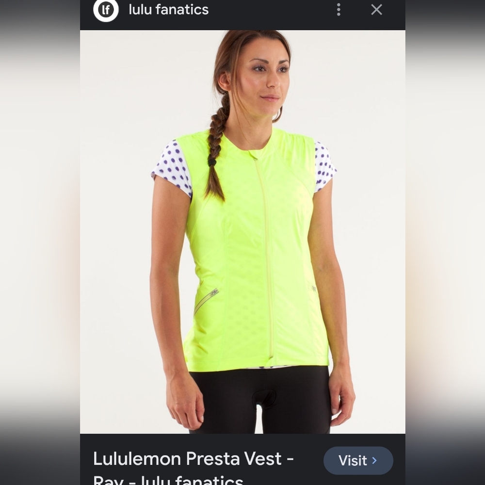 Lululemon Size 8 Presta Vest